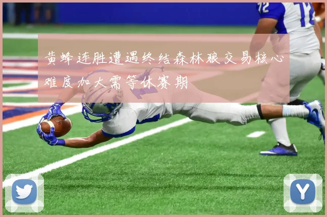 黄蜂连胜遭遇终结森林狼交易核心难度加大需等休赛期